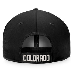 Black Colorado Rockies Fanatics Cooperstown Collection Core Adjustable Hat