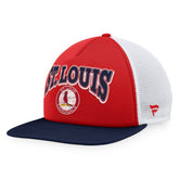Red/Navy St. Louis Cardinals Fanatics Heritage Foam Front Trucker Snapback Hat