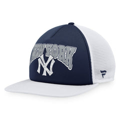 Navy/White New York Yankees Fanatics Heritage Foam Front Trucker Snapback Hat