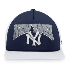 Navy/White New York Yankees Fanatics Heritage Foam Front Trucker Snapback Hat
