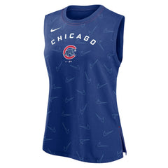Royal Chicago Cubs Nike Women's Muscle Play Tank Top