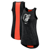 Black Baltimore Orioles Nike Women's Right Mix High Neck Tank Top