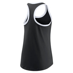 Black Chicago White Sox Nike Women's Tech Tri-Blend Tank Top