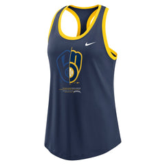 Navy Milwaukee Brewers Nike Women's Tech Tri-Blend Tank Top