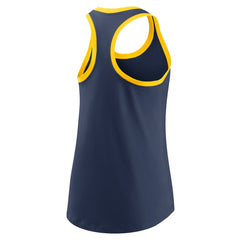 Navy Milwaukee Brewers Nike Women's Tech Tri-Blend Tank Top