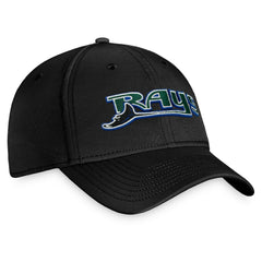 Black Tampa Bay Rays Fanatics Cooperstown Core Flex Hat