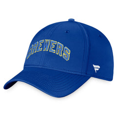 Royal Milwaukee Brewers Fanatics Cooperstown Core Flex Hat