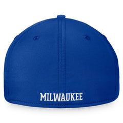 Royal Milwaukee Brewers Fanatics Cooperstown Core Flex Hat