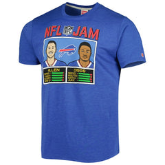 Josh Allen & Stefon Diggs Homage Unisex NFL Jam Tri-Blend T-Shirt - Buffalo Bills T-shirts