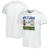 Aaron Donald & Cooper Kupp Homage Unisex NFL Jam Tri-Blend T-Shirt - Los Angeles Rams T-shirts