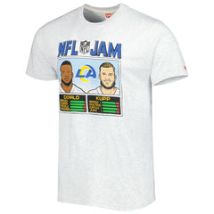 Aaron Donald & Cooper Kupp Homage Unisex NFL Jam Tri-Blend T-Shirt - Los Angeles Rams T-shirts
