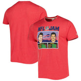 Andre Reed & Jim Kelly Homage Unisex NFL Jam Retired Tri-Blend T-Shirt - Buffalo Bills T-shirts