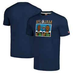 Isaac Bruce & Marshall Faulk Homage Unisex NFL Jam Retired Tri-Blend T-Shirt - Los Angeles Rams T-shirts