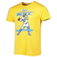 Justin Herbert Homage Unisex NFL Blitz Player Tri-Blend T-Shirt - Los Angeles Chargers T-shirts