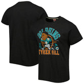 Tyreek Hill Homage Unisex Caricature Player Tri-Blend T-Shirt - Miami Dolphins T-shirts