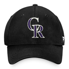 Black Colorado Rockies Fanatics Core Adjustable Hat