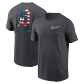 Anthracite Detroit Tigers Nike Americana T-Shirt