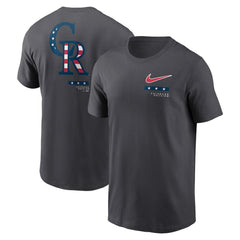 Anthracite Colorado Rockies Nike Americana T-Shirt