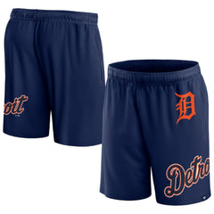 Navy Detroit Tigers Fanatics Clincher Mesh Shorts