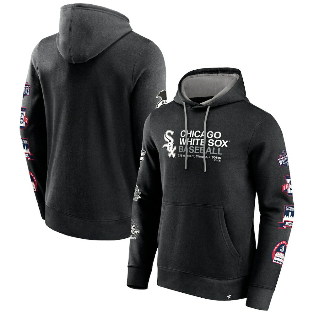 Black Chicago White Sox Fanatics Extra Innings Hoodie