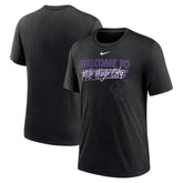 Heather Black Colorado Rockies Nike Home Spin Tri-Blend T-Shirt