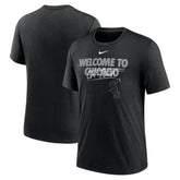 Heather Black Chicago White Sox Nike Home Spin Tri-Blend T-Shirt