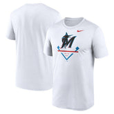 White Miami Marlins Nike Icon Legend Dri-FIT T-Shirt