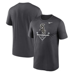 Anthracite Chicago White Sox Nike Big & Tall Icon Legend Performance T-Shirt