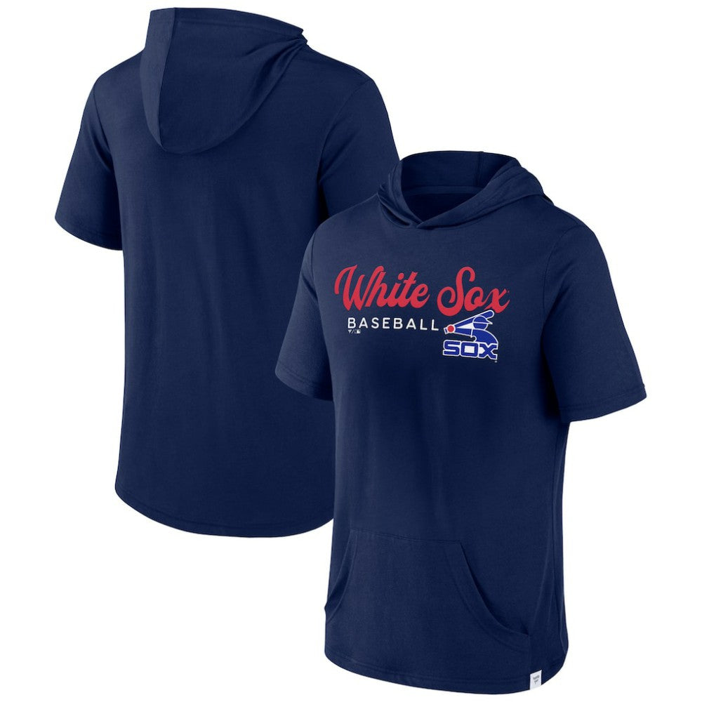 Navy Chicago White Sox Fanatics Offensive Strategy Short Sleeve Pullover Hoodie