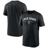 Black Colorado Rockies Nike Local Legend Practice Performace T-Shirt