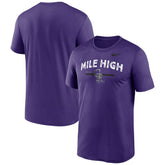 Purple Colorado Rockies Nike Local Legend Practice Performace T-Shirt