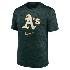 Green Athletics Nike Logo Velocity Performance T-Shirt