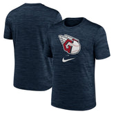 Navy Cleveland Guardians Nike Logo Velocity Performance T-Shirt