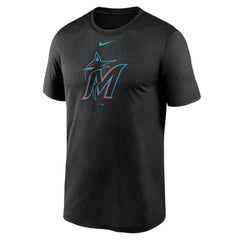 Black Miami Marlins Nike New Legend Dri-FIT T-Shirt