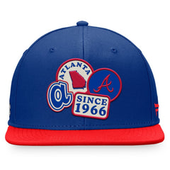 Royal/Red Atlanta Braves Fanatics Heritage Patch Fitted Hat