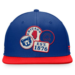 Royal Chicago Cubs Fanatics Heritage Patch Fitted Hat