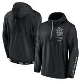Black St. Louis Cardinals Nike Authentic Night Game Performance Half-Zip Windbreaker