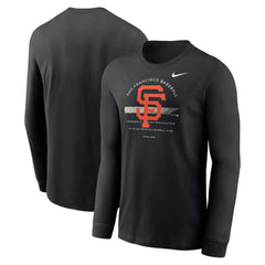 Black San Francisco Giants Nike Over Arch Performance Long Sleeve T-Shirt