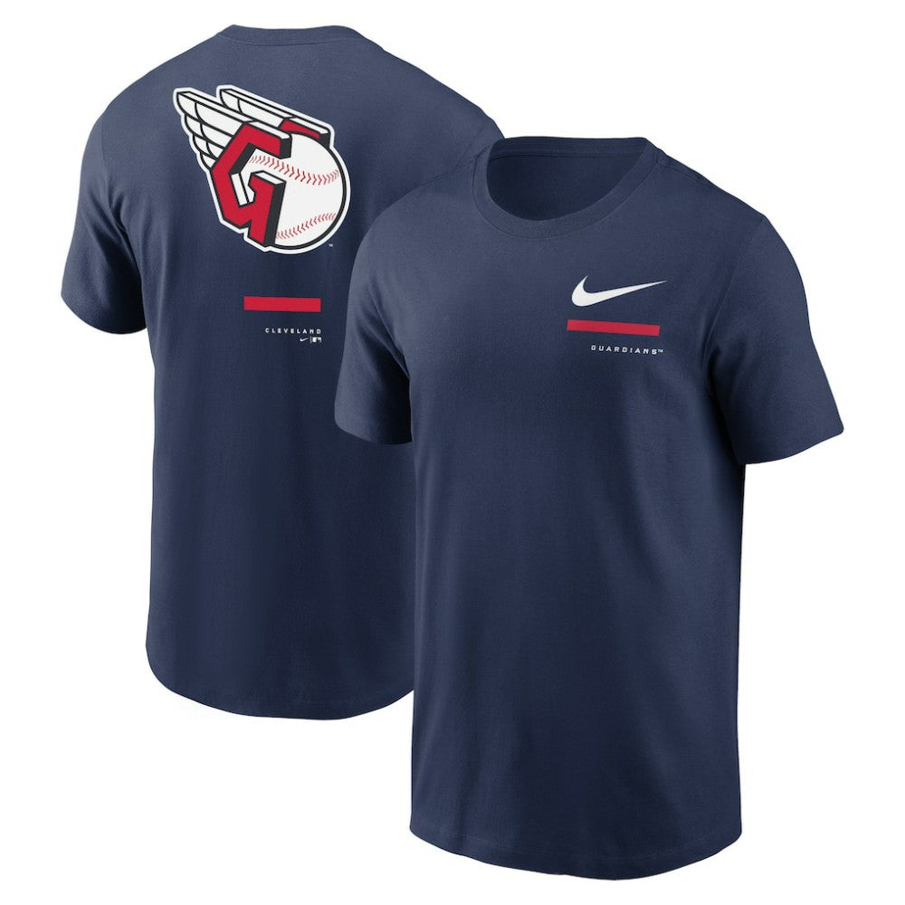 Navy Cleveland Guardians Nike Over the Shoulder T-Shirt