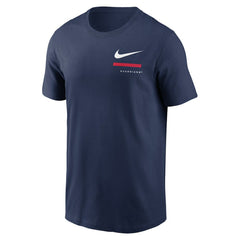 Navy Cleveland Guardians Nike Over the Shoulder T-Shirt