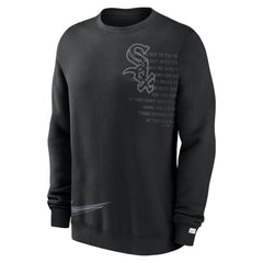 Black Chicago White Sox Nike Statement Ball Game Fleece Pullover Sweatshirt