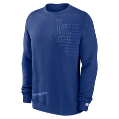 Royal Los Angeles Dodgers Nike Statement Ball Game Fleece Pullover Sweatshirt