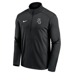 Black Chicago White Sox Nike Agility Pacer Performance Half-Zip Top