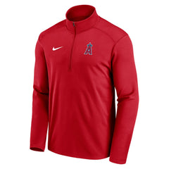 Red Los Angeles Angels Nike Agility Pacer Lightweight Performance Half-Zip Top