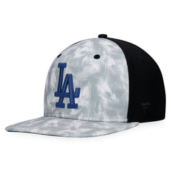 Gray Los Angeles Dodgers Majestic Smoke Dye Snapback Hat