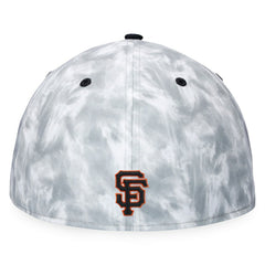Black/White San Francisco Giants Fanatics Smoke Dye Fitted Hat