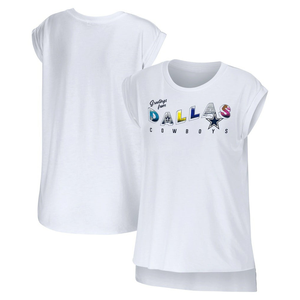 WEAR by Erin Andrews Women's Greetings From Muscle T-Shirt - Dallas Cowboys T-shirts