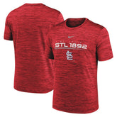 Red St. Louis Cardinals Nike Wordmark Velocity Performance T-Shirt