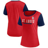 Red St. Louis Cardinals Fanatics Women's Mound T-Shirt