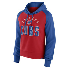 Royal/Red Chicago Cubs Fanatics Women's Pop Fly Pullover Hoodie